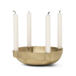Ferm LIVING Bowl Adventskandelaar Messing -Mooi Huis Verkoop 45288 02 02 cf3fad4562
