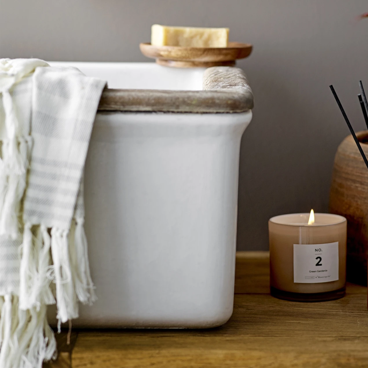 NO. 2 Green Gardenia Geurkaars 6 NO. 2 Green Gardenia Geurkaars - Afbeelding 4