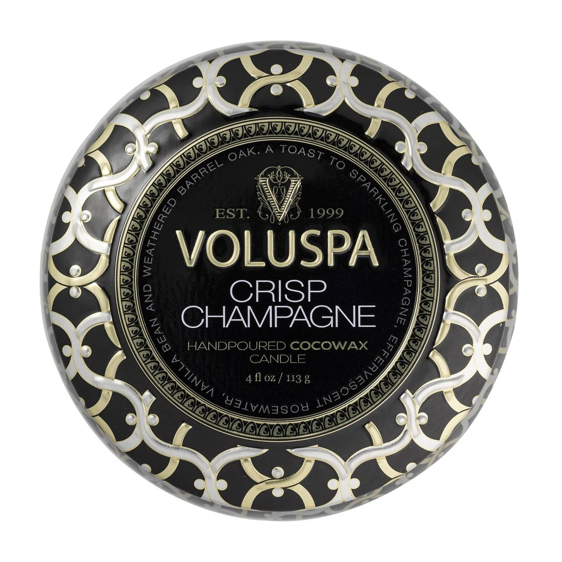 Voluspa Maison Noir Mini Tin Geurkaars 25 Uur 5 Voluspa Maison Noir Mini Tin Geurkaars 25 Uur - Afbeelding 3