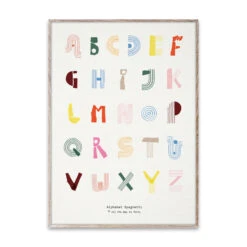 Alphabet Spaghetti ENG Multi-colour Poster -Mooi Huis Verkoop 509220 01 1 ProductImageMain 36acd33608