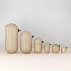 Normann Copenhagen Little Bird Figuur Eikenhout -Mooi Huis Verkoop p 29860 02 04 830230c163